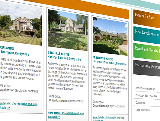 effective navigation on the caudwell website designed by grafika, web, website, caudwell