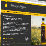 website and print design, web, print, brock and morten, rapeseed oil