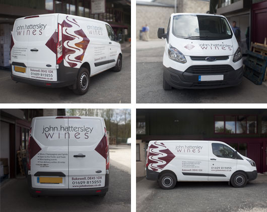 display graphics, vinyl, large format, hattersley, wine