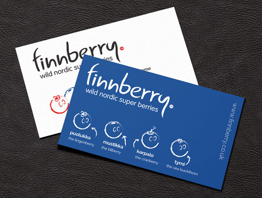 Finnberry nordic superberries, berry, branding and stationery, design, bakewell