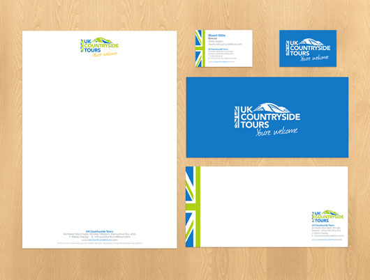 UK Countryside Tours, holidays, travel and tourism, branding, logo, graphic design