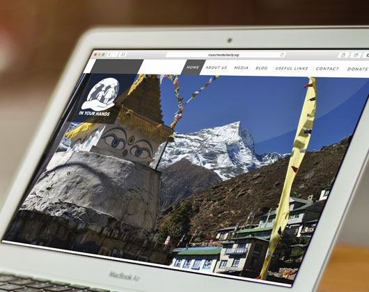 in your hands, charity, nepal earthquakeresponsive website, content management, website, web design, web development, programming, derbyshire, sheffield, chesterfield, manchester, derby